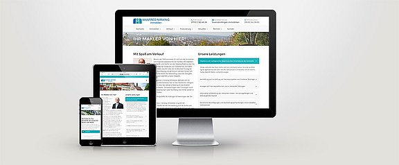 Makler Manfred Nirwing Screenshot Website