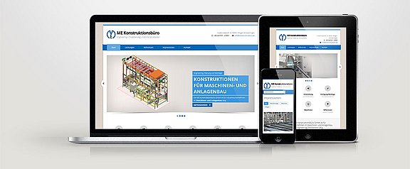 ME Konstruktionsbüro Screenshot Website